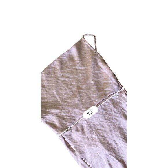 Hey Babe Midi Slip Dress Medium Pink Satin Evening Party Holiday Feminine Flirty - Picture 9 of 11